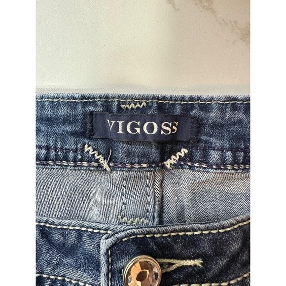 VIGOSS Women's Blue Denim Slim Boot Heritage Fit Jeans Size S14 L32 - Picture 6 of 16